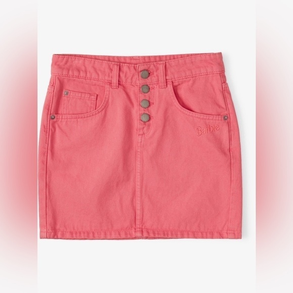Barbie™ x ROXY Surfing Girl Power Denim Skirt for Girls 8/S - Picture 3 of 4